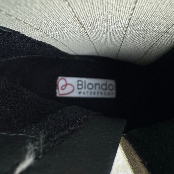 BLONDO QUE SNAKE PRINT‎ LEATHER WATERPROOF BOOTIES IN BLACK NWOB SIZE 6.5M - Picture 10 of 12